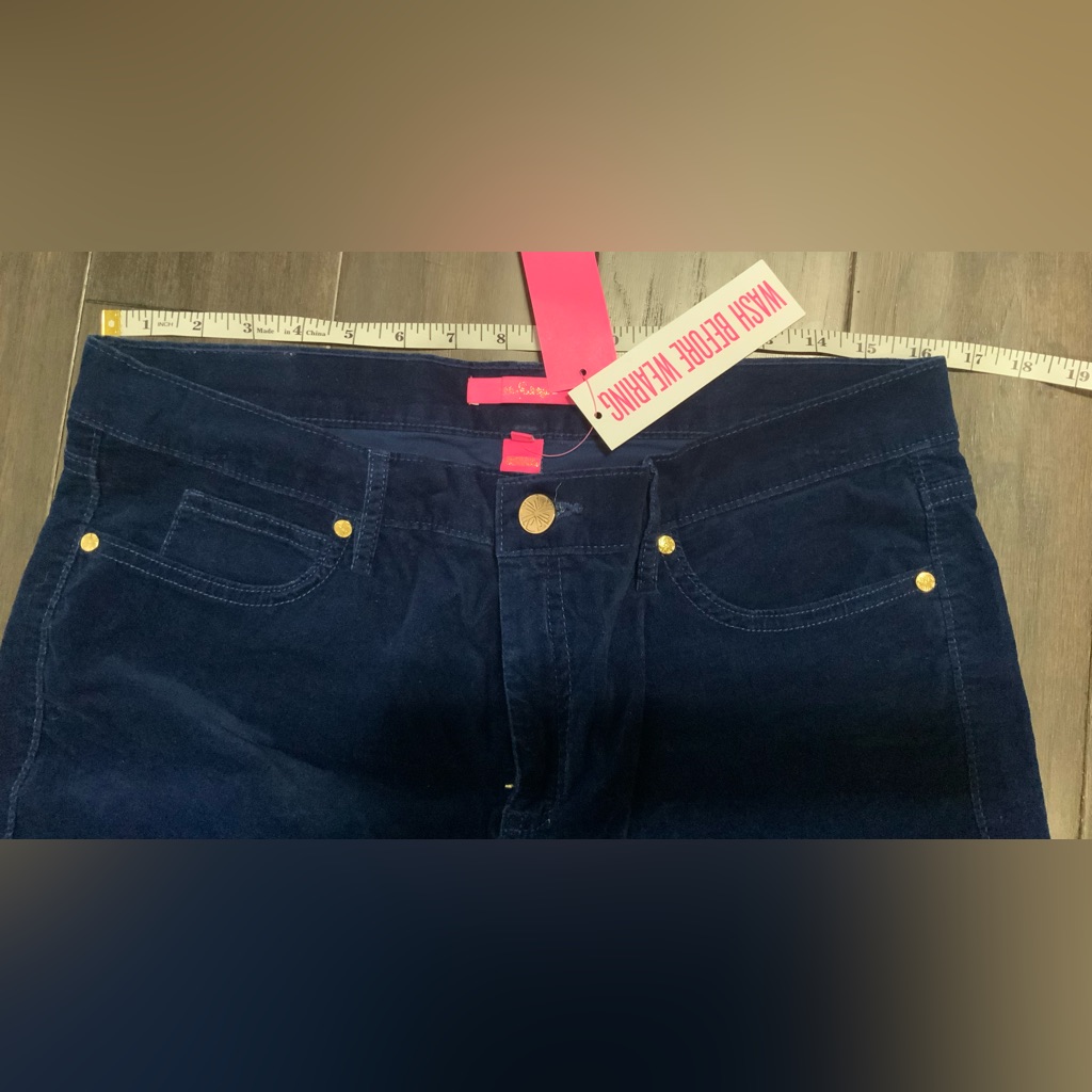 Lilly Pulitzer High Rise Plush Skinny Luna Wash Size 14